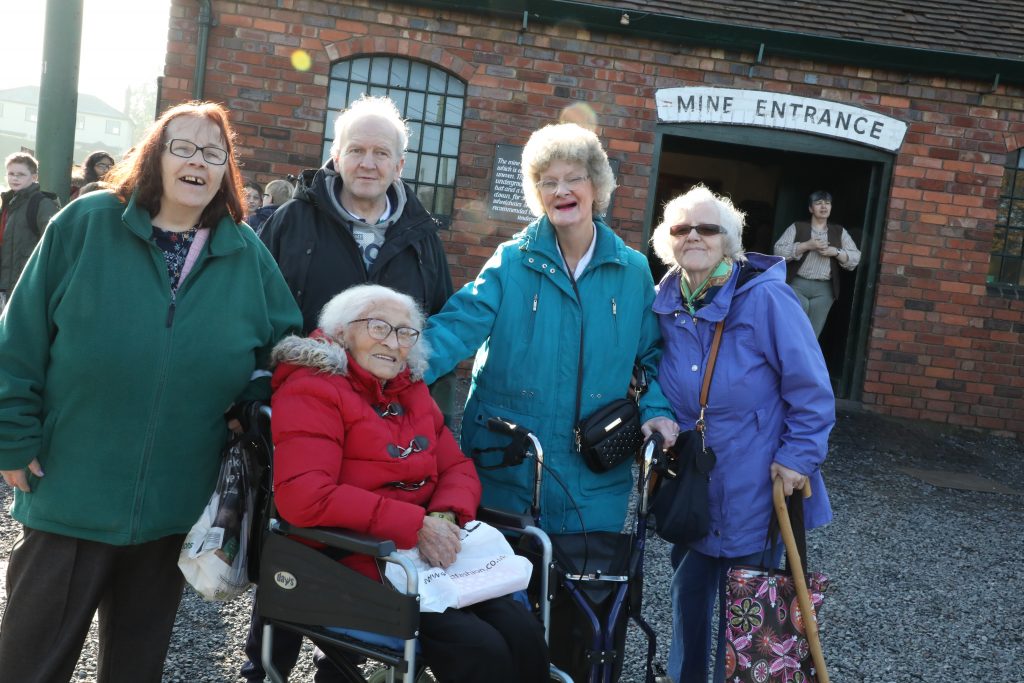 Outside the mine entrance